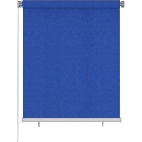 vidaXL Tenda a Rullo per Esterni 125(L)x140(A) cm Blu HDPE