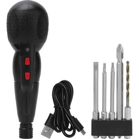 Kit de Tournevis Électrique USB Rechargeable 10W avec Lumière LED Intégrée (1/5)