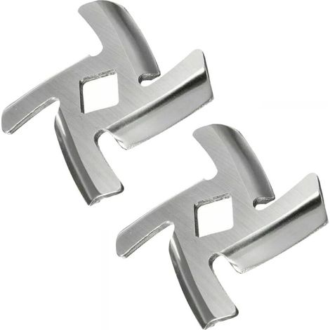 Stainless Steel Meat Mincer Blade, Blade for Meat Grinder, Blade for Porkert Number 5 for Meat Mincers, Replacement of Professional Meat Mincer (Silver/2 Pieces) (1/5)