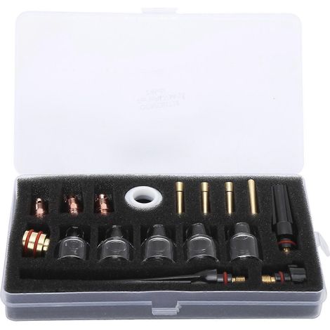Kit d'accessoires pour torche de soudage, buse à godet en verre, consommables de soudage pour WP-17/18/26