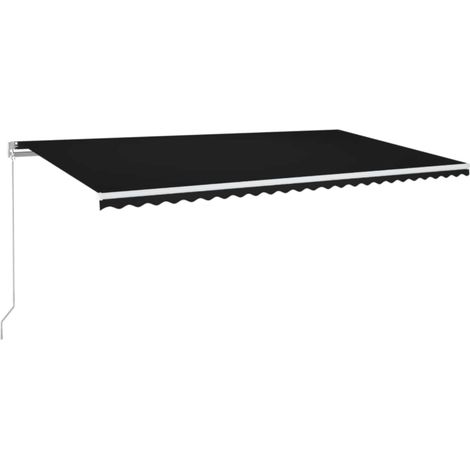 Maison Exclusive - Markise Manuell Einziehbar 600x350 cm Anthrazi