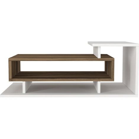 Table basse 1 niche de rangement et 1 étagère design scandinave SPRING (1/5)