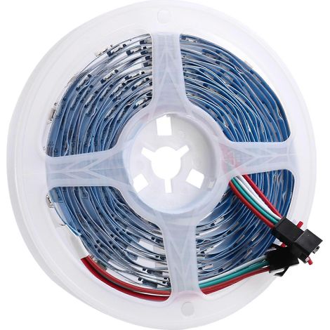 5V Integrierter, mehrfarbiger LED-Streifen, sanfte RGB-LED-Beleuchtung für dekoratives Ambiente, 30 LEDs (1/5)