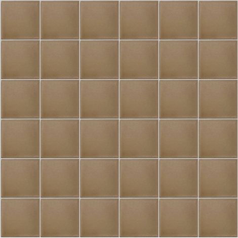 Mosaïque de grès cérame PICCOLO SILK 5x5cm (finition satinée) -  Sand brown - -  227 - Sand brown - boîte de 0.93 m2