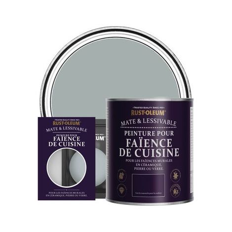 Peinture pour Faïence de Cuisine, Finition Mate - Gris Minéral (1/3)