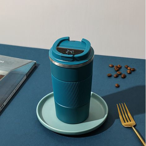 Tasse Thermos À Mesure De Température - Acier Inoxydable 304 - Pour Voiture Et Bureau - 350 Ml (1/4)