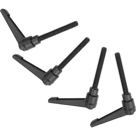 4 boutons métalliques, poignée de montage réglable, filetage extérieur M8 (70 mm) (1/5)