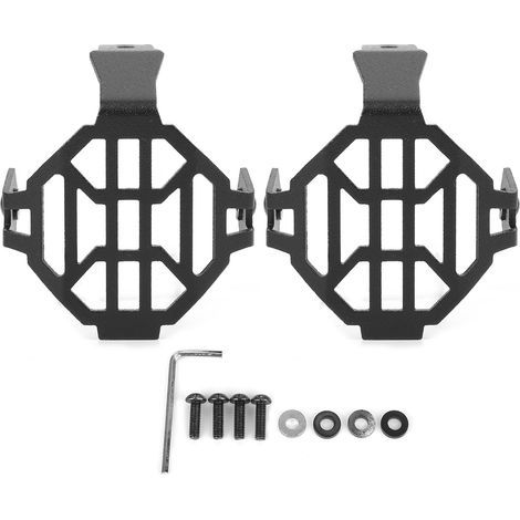 2x Protège-Phare Moto Grille Anti-Projections Compatible R1200GS ADV F800 (1/5)