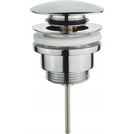 Desagüe de lavabo con tapón click-clack 66 mm cromado (1/2)