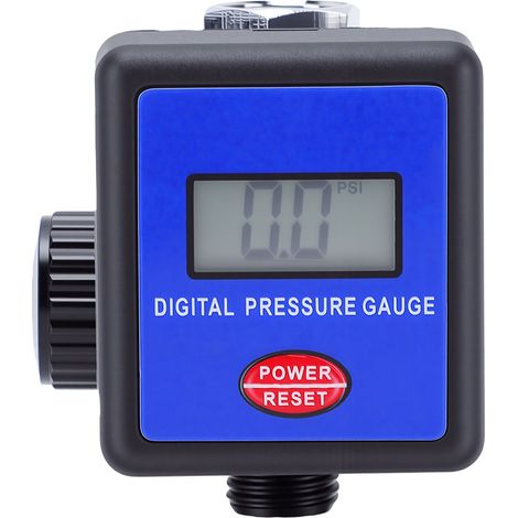 Régulateur de pression d'air numérique avec filetage NPT 1/4 pouce, plage de 0 à 200 PSI, avec manomètre pour pistolet de pulvérisation pneumatique. (1/5)