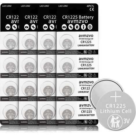 CR1225 Lot de 16 Piles Bouton au Lithium CR1225 3 V (1/5)