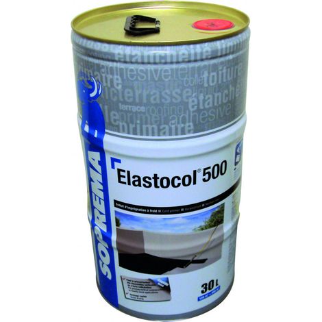 Soprema – Élastocol 500 – Enduit d'imprégnation à froid 5L – Étanchéité pour surfaces soumises à circulation – Adhérence optimale sur béton et métal