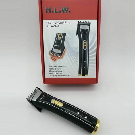 TrAdE Shop Traesio - Taglia Capelli Regola Capelli Barba Batteria Ricaricabile Hlw-6200 -