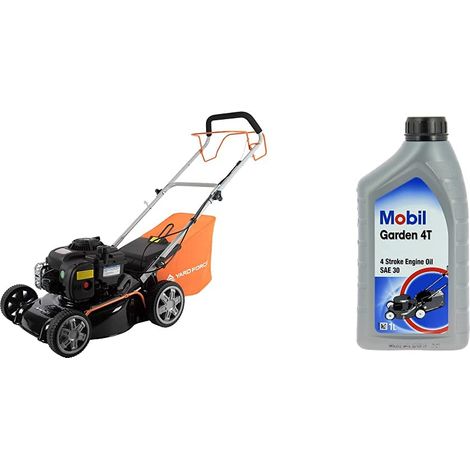 Tondeuse à Gazon Thermique 125cc - Largeur de Coupe 41cm avec Moteur à Essence 300E (1/5)