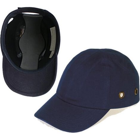 [NIEMALS VERWENDET] Atmungsaktive Schutzkappe, Leichtbau-Helm, Kopfschutz, Werkstatt, Arbeitsschutz, Sicherheitsausrüstung, Anti-Fall für Sport, Baseballkappe, ABS-Schale, 4 Löcher, Blau (1/5)