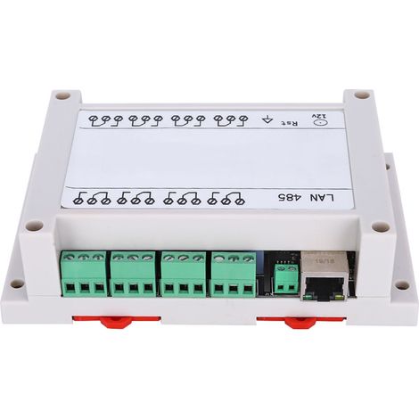 Module de télécommande RJ45 TCP/IP, interrupteur à relais 8 canaux 250 V/CA 10 A (blanc) (1/5)