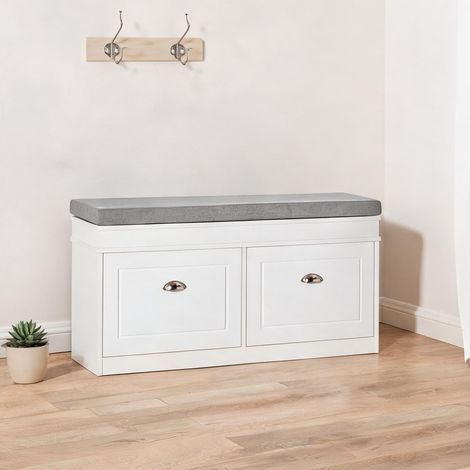 Console bianco Grigio 104 x 24 x 55 cm (1/5)