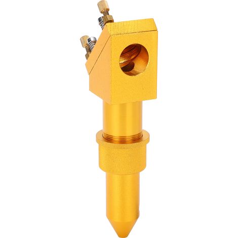 Goldener Laserlinsenkopf mit Reflektorspiegel für Gravier- und Schneidemaschinen – Zubehör 63,5 mm