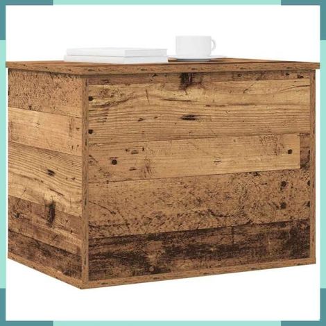 Boîte de rangement - 862288 - Bois ancien - Bois d'ingénierie - Grand espace de stockage (1/5)