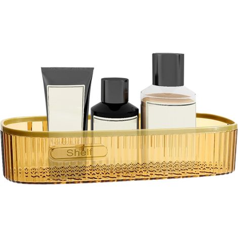 Étagère Triangulaire de Salle de Bain,Étagère de Salle de Bain rectangulaire de Douche rectangulaire Auto-adhésive sans poinçon avec Base Creuse pour de Douche (1/5)