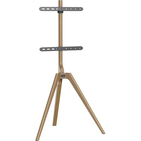 my wall HT23L - Stand de TV Stand per schermi de 45 to 65 Inch, de Solid Wood Rustic in Walnut Look, Universal TV Stand de up to 40 kg (1/5)