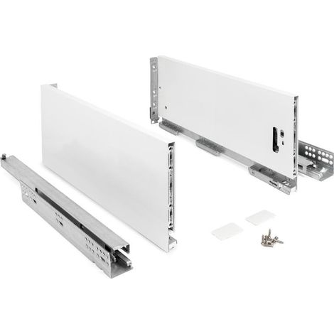 cajón qube push extracción total acabado blanco h90, h120, h185 medida cajón 400 altura cajón h185