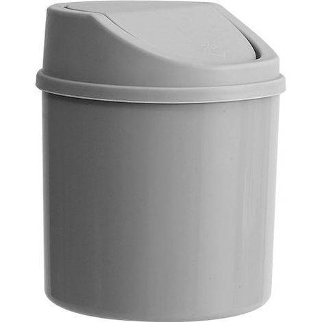Poubelle De Table, Petite Poubelle De Bureau avec Couvercle, Poubelle en Plastique Réutilisable, Poubelle De Table pour Salon Cuisine Chambre À Coucher Salle De Bains Et Bureau (1/5)