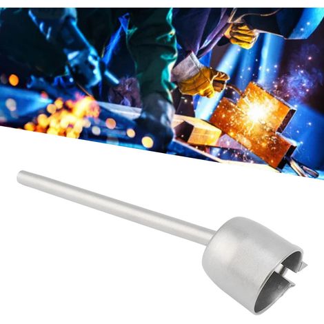 Zubehör für Heißluft-Kunststoffschweißpistole, Standard-Edelstahl-Schweißdüse, hitzebeständiger Kunststoff-Schweißkopf zur Reparatur von Rohren, Böden und Stoßstangen, längliche Runddüse. (1/5)