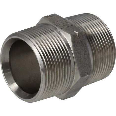 Adaptador recto M/M 1-1/2" NPT acero inox. PH HYDRAULIK DNN24SS