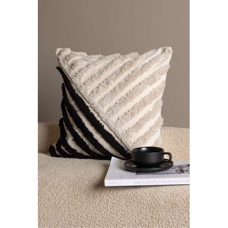 Zara taie d'oreiller 45x45cm blanc. (1/4)