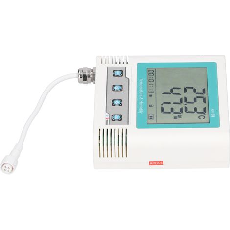 Enregistreur de données de température et d'humidité - Précision - Enregistreur externe USB - Écran LCD - Alimentation CC 5 V 208 W - Données groupées (1/5)