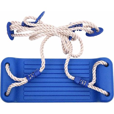 vidaXL Schaukelsitz mit Seilleiter Blau 37x15 cm PE