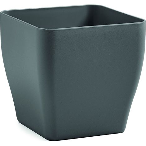 Vaso Living Matt Quadrato  25 cm - Terra Etnea