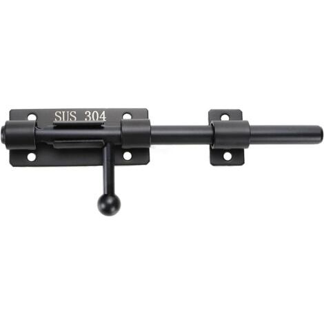 Sollbry Loquet à pêne cylindrique de 8 pouces, loquet de portail à pêne coulissant robuste, loquet de porte en acier inoxydable 304 solide, loquet de sol, matériel pour clôture, porte de cour, porte d (1/3)