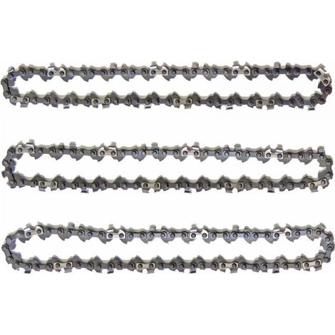 Confezione da 3 catene per motosega a pertica per barra guida da 10" (25 cm), 40 maglie di trasmissione, basso contraccolpo, compatibili con Black & Decker, Ryobi, Ferrex, Primaster e altri. (1/5)