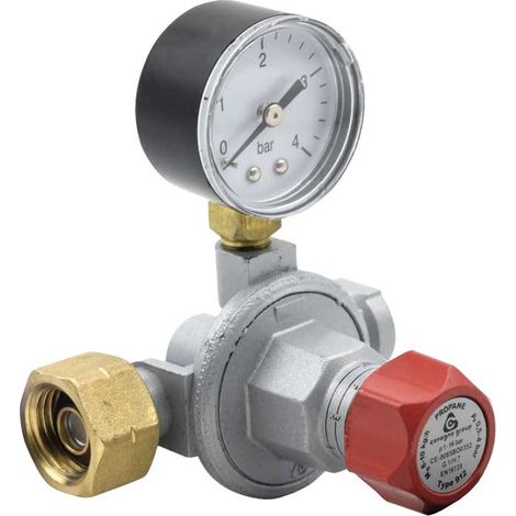 RIDUTTORE GAS ALTA MOD.912 PRESSIONE PRIMO STADIO 10 Kg/h + Manometro