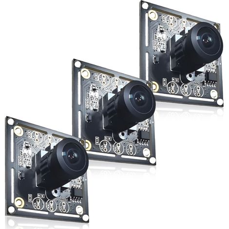 módulo de cámara de 160°, resolución 720p, cable de 1/2/3 m, USB plug-and-play, para vigilancia y automatización. (1/5)