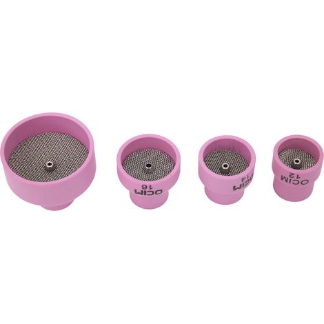 Kit de soudage en céramique avec buse, chalumeau en alumine et lentille à gaz - Fournitures industrielles WP‑9/20 1.6