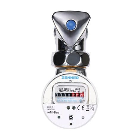 [GEBRAUCHT] B-Ware Zenner Wasserzähler Ventilzähler MC für Kaltwasser bis 30°C integriertes Ventil (1/2)