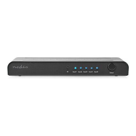 Conmutador hdmi 5 puertos - 5x entradas hdmi (1/5)
