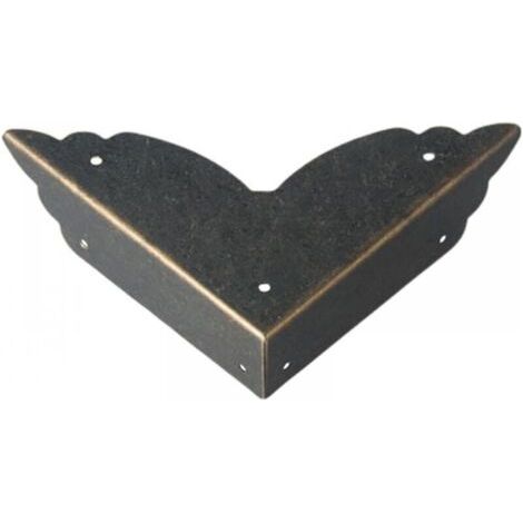 Lot de 12 protections d'angle pour meubles, protection en métal, coin bébé, table, les bords boîte, enfants (noir), Taille unique (1/4)