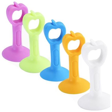 Silicone Anti-Collision Door Stopper Handle Wall Door Protector Silicone Door Stops Silicone Anti-Collision Door Handle for Walls and Furniture Noise Protection Crash Pads Protector 5pcs (1/5)