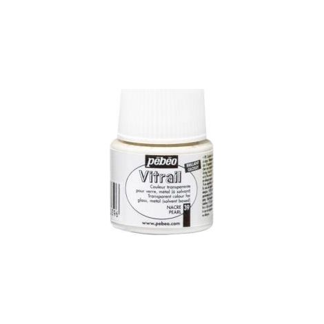 Peinture Vitrail - Pébéo - Nacre - 45ml - Transparent - Brillant