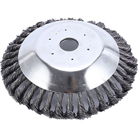 Brosse À Désherbage - Disque Rotatif En Fil D'acier Inoxydable 20 mm - Pour Désherbage Jardin Pelouse Trottoir Rouille - 2 Pièces (1/5)