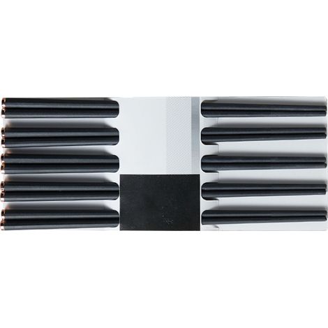 Lot de 5 paires de baguettes de cuisine en alliage, antidérapantes, résistantes aux hautes températures et de qualité alimentaire, pour la maison, noir et or. (1/5)