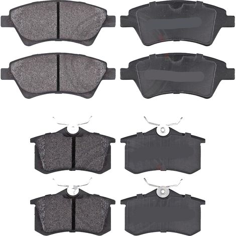 KIT PASTIGLIE FRENO ANTERIORI E POSTERIORI compatibile con SEAT ALTEA XL (5P5,5P8) / PASTIGLIE FRENANTI AUTO OEM P 85 075  P 85 072,P 85 020  P 85 114 / SOSTITUZIONE DIRETTA / BASSA POLVERE / SILENZIO