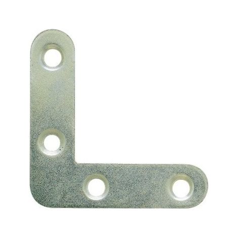 Escuadra plana con extremo redondo S 10 x 1,5 40 x 40