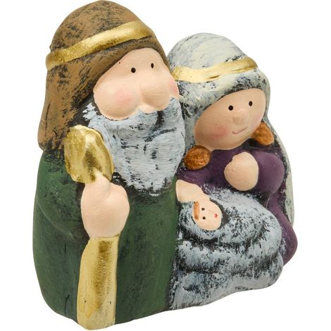 Weihnachtskrippe mit 3 Figuren, H. 7,5 cm - (1/5)