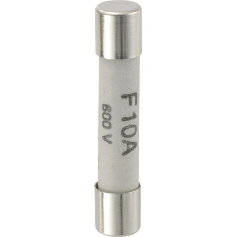 VOLTCRAFT 123422 Ersatzsicherung (Ø x L) 6.3 mm x 32 mm 10 A 600 V Flink -F- Inhalt 1 St.