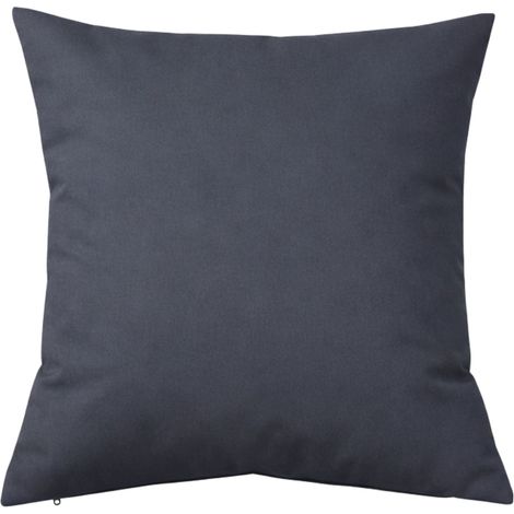 Coussin extérieur imperméable et déhoussable MINORQUE Gris anthracite 50x50 cm